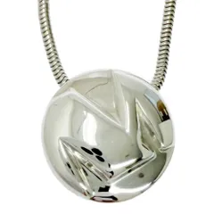 【中古】【箱付き】 TIFFANY&Co. ティファニー シルバー イニシャルM ネックレス 12.7g 925刻印 529514 ネックレス