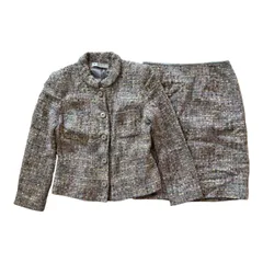  M’S GRACY エムズグレイシー ツイード セットアップ ジャケット スカート ウール混 セレモニー 入学式 卒業式 レディース 40【Z1764】