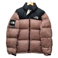 SUPREME シュプリーム × The North Face 品番 ND42100I Studded Nuptse Jacket ヌプシ ダウンジャケット レッド サイズ M 正規品 / 40615