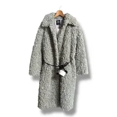 未使用 タグ付き ZARA ザラ ロングブークレコート ロングコート プードルコート アウター 上着 もこもこ 羽織り 定価22990円 レディース サイズM グレー 冬 久喜倉庫店 9 No.K 1443のサムネイル