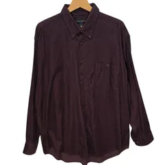 Croft&Barrow クラフトアンドバロー 長袖シャツ ボタンダウン Bangladesh製 Lサイズ ボルドー