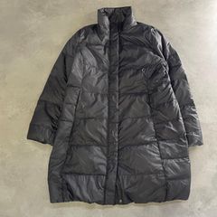 美シルエット】ロングダウンコート ブラック ハイネック 防寒 