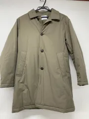 THE SHOP TK 中綿入り ステンカラーコート カーキ M