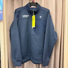 【新品未使用品】ルコックスポルティフ ゴルフ ジップアップ カットソー  le coq sportif golf ネイビー（葛西店）