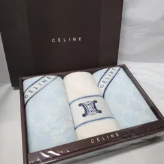 セリーヌ CELINE フェイスタオル 3枚 34×75cm 綿100% 箱入り 【未使用保管品】 T109