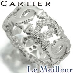 カルティエ Cartier アントルラセ リング 指輪 ダイヤモンド ホワイトゴールド K18WG 9号 中古 プレラブド 返品OK