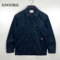 エスダブル ステューシー ネイビー 迷彩柄 フルジップ ジャケット 