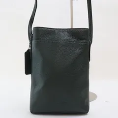 2602-26 コーチ ハドソン CB910 ショルダーバッグ スマホショルダー クロスボディ 美品 COACH レザー製 グリーン