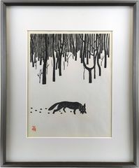 キツネ 原画 アクリル画 インテリアアート「九尾」 - メルカリ