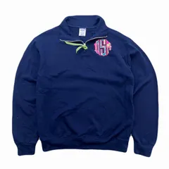 ジャージーズ ラッセル スウェット レディース Sサイズ ネイビー ハーフジップ スウェット 紺色 襟付き 