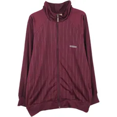 古着 00年代 アディダス adidas ストライプ柄 ジャージ トラックジャケット メンズXL相当/eaa612685