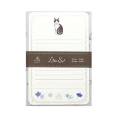 【メール便】たけいみき mondo 手紙セット レターセット タキシードキャット クローズピン 便箋＆封筒 かわいい グッズ 