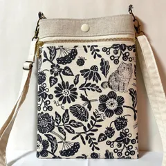 スマホポシェット LLサイズ 森の仲間たち ショルダーストラップ付き