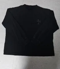 3点まとめ) POLYTERU シンボル P 롱 スリーブ ブラック メランジ グレー