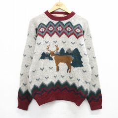 Cadeau ハンドニット 鹿モチーフセーター | Mercari