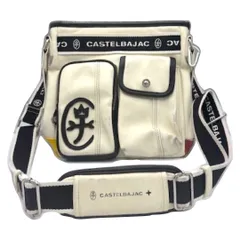 【CASTELBAJAC/カステルバジャック】　ショルダーバッグ　ロゴ付き　ホワイト　白　バッグ　レディース