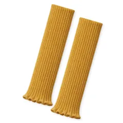 レッグウォーマー キッズ 子供 ロング アクリル混 モコモコ ふわふわ くしゅくしゅ 防寒 冷え対策 無地 バレエ ダンス おしゃれ かわいい 黒 赤 青 黄色 8814