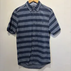 TOMMY HILFIGER トミー ヒルフィガー 半袖シャツ ボタンダウンシャツ ボーダー S 10125181