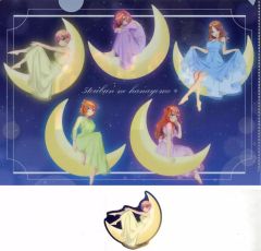 [중고] 상품 세트 집합 클리어 파일 & 스티커 세트 [캬라토 복권 오등분의 신부* ~Five Hearts on the Moon~] D-6상