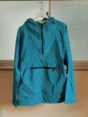 80s-90s/エルエルビーン/アノラック/パーカー/ターコイズブルー/ナイロン