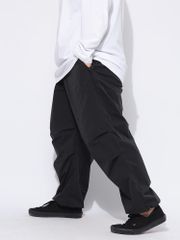 DOMINGO NYLON TAPERED PANTS BLK Mサイズ - メルカリ