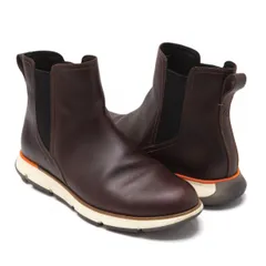 コールハーンCOLEHAAN ゼログラウンドサイドゴアレザーブーツ 焦げ茶8 1/2(25cm位)