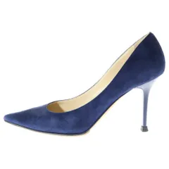 JIMMY CHOO (ジミーチュウ) AGNES アグネス ポインテッドトゥ スウェード ハイヒール パンプス レディース ブルー