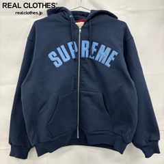 Supreme ジップアップパーカー ネイビー - メルカリ