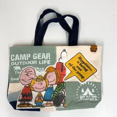 【089-a】PEANUTS　SNOOPY　スヌーピー　デニム　トートバッグ　大容量