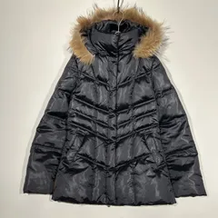 アンタイトル　UNTITLED　Y2K　グランジ　光沢　ラクーンファー　リアルファー　ダウンジャケット　ダウンコート