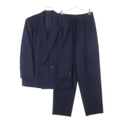 COMME des GARCONS HOMME (コムデギャルソンオム) 91SS ダブルブレスト ウールテーラードジャケット 2タックウールスラックス セットアップスーツ ネイビー AD1990 HS-11001Mのサムネイル