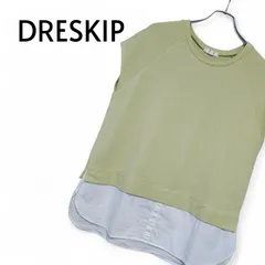 DRESKIP ドレスキップ グリーン レディース トップス Tシャツ カットソー ノースリーブ 【Lサイズ】214KJ