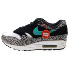 NIKE (ナイキ) ×atmos AIR MAX 1 Premium Retro Elephant アトモス エアマックス1  ローカットスニーカー レディース グレー/ブルー US6/24cm 908366-001