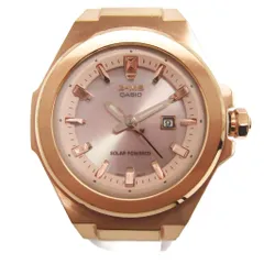 カシオ CASIO ベビージー BABY-G G-MS 腕時計 ウォッチ アナログ 3針 電波ソーラー MSG-S500G ピンクゴールドカラー 白 ホワイト