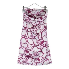 NO BRAND (ノーブランド) CDEC COUP DE CHANCE (クードシャンス) 花柄 ロングスカート レディース ホワイト/レッド