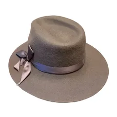  CA4LA（カシラ） フェルトハット ウールハット 上品 モカブラウン エレガント 日本製【DD138】