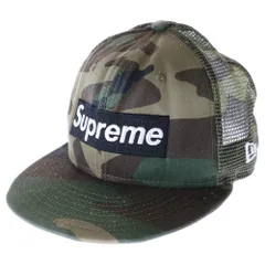 SUPREME (シュプリーム) 24SS ×NEW ERA Box Logo Mesh Cap ニューエラ ボックス ロゴ メッシュ カモフラキャップ 帽子 カーキ