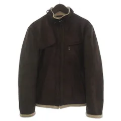 バーバリーブラックレーベル BURBERRY BLACK LABEL 美品 ジャケット ブルゾン スタンドカラー 長袖 ボア エコスエード 合成皮革 M 茶 ブラウン