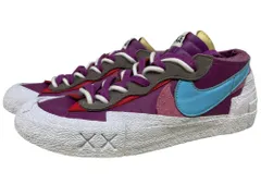 NIKE (ナイキ) × sacai サカイ × KAWS カウズ BLAZER LOW ブレーザー ロー スニーカー DM7901-500 27.5cm UK9 パープル メンズ/025