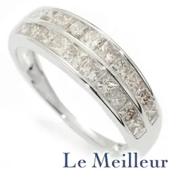 ダイヤモンド 1ct ホワイトゴールド K18WG リング SIクラス 指輪 10号 中古 プレラブド 返品OK