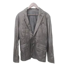 ノーアイディー NOID 美品 ラムレザー ジャケット 革ジャン アウター 2 Mサイズ 茶 ブラウン