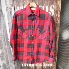 90s【BIGMAC/ST JOHNS BAY】ビッグマック チェック フランネル ワークシャツ 長袖  US-M