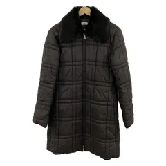 MAX&CO.(マックス&コー) コート サイズ42 M レディース - ダークブラウン 長袖/ファー/キルティング/冬/秋