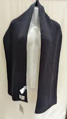 【美品】ユニクロ×アニヤハインドマーチ ヒートテックニットマフラー ネイビー