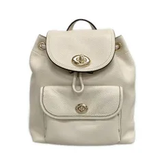 COACH(コーチ) リュックサック ミニターンロックリュックサック 37581 アイボリー レザー