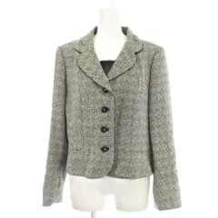 リファンネ RIFANNE 東京ソワール テーラードジャケット 上着 15 グレー 織り柄  長袖 /LP ■GY63