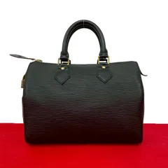 極 美品 LOUIS VUITTON ルイヴィトン スピーディ 25 エピ レザー 本革 ハンドバッグ ミニ ボストンバッグ ブラック ノワール 316-1