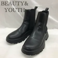 BEAUTY＆YOUTH ユナイテッドアローズ サイドゴアブーツ 7288 晴雨兼用 黒 ブラック 37 24.0 _246068