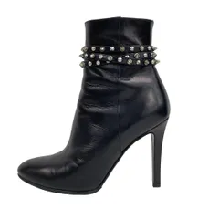 SAINT LAURENT PARIS(サンローランパリ) ショートブーツ 36 レディース美品  - 358976 黒 スタッズ レザーのサムネイル