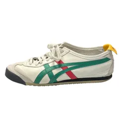 ♪3910 オニツカタイガー スニーカー メキシコ 66 THL202 26cm ホワイト グリーン レッド 中古 Onitsuka Tiger MEXICO 66